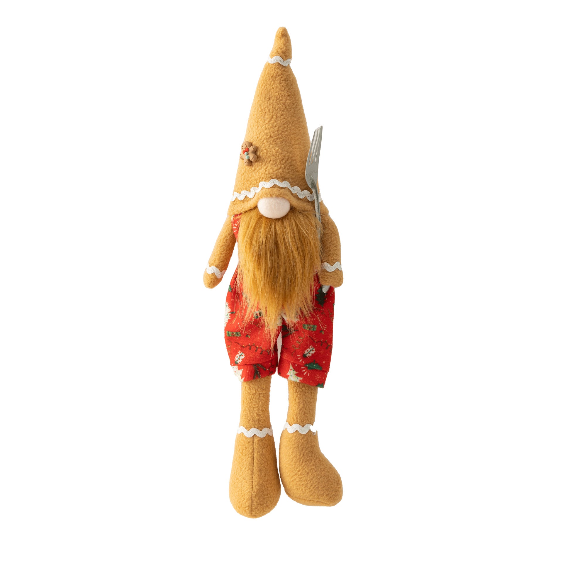Wholesale Pointed Hat Gingerbread Man Long Leg Fabric Art Face Less Doll